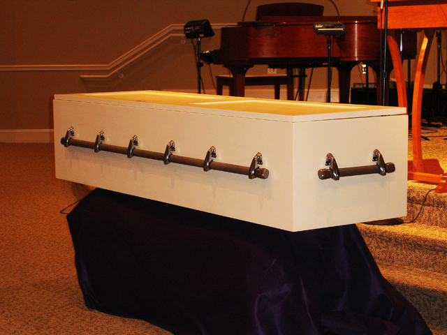 painted coffin