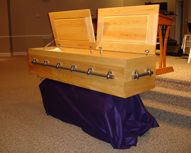 cypress coffin