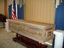 simply barnwood coffin