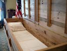 simply barnwood coffin